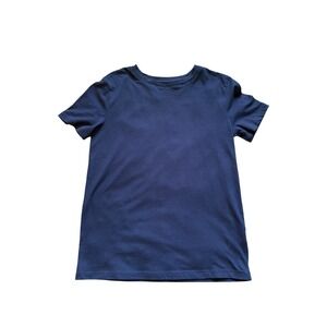 Cat & Jack Kids Navy Blue Short Sleeve T-Shirt Size M 8/10 Cotton Blend